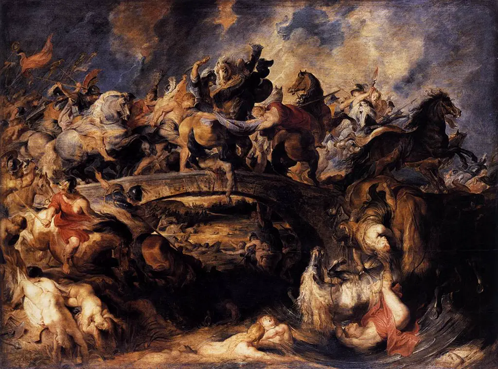 Battle of the Amazons in Detail Peter Paul Rubens